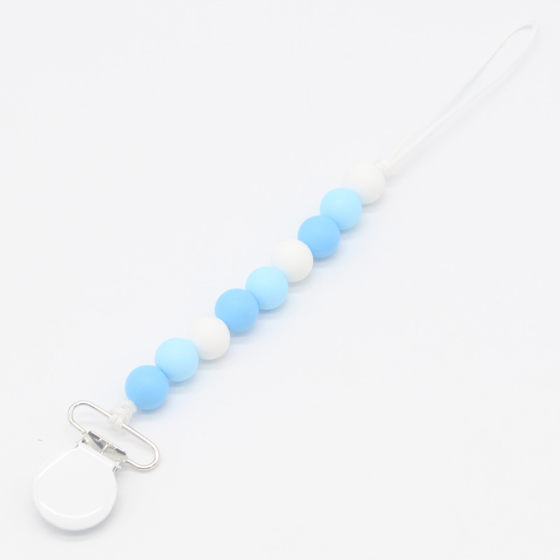INS silicona chupete cadena AliExpress Amazon popular anti-gota cadena chupete clip bebé anti-perdido cadena