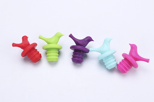 Manufacturer wholesale FDA bird silicone bottle cap, wine bottle stopper, red wine stopper, beer seasoning bottle stopper