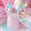 Milk pot pink girl heart desktop decorative iron pot soft girl room decorative flower arrangement barrel