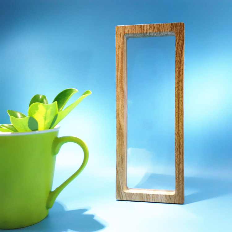 老乡村黄条木纹230*90mm项链盒笔盒拆信刀剪刀环保徽章奖牌织