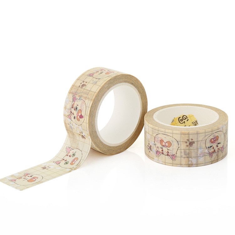 厂家批发手帐本diy装饰素材 创意彩色和纸胶带 卡通造型胶带