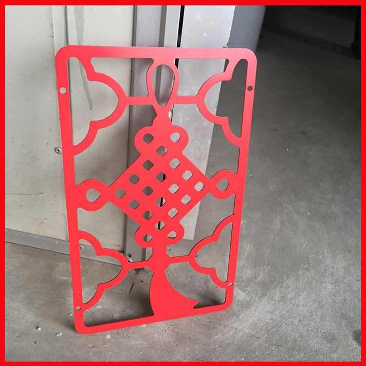 钣金厂家定制镂空雕花铝单板“中国结”造型雕花铝单板雕花铝屏风