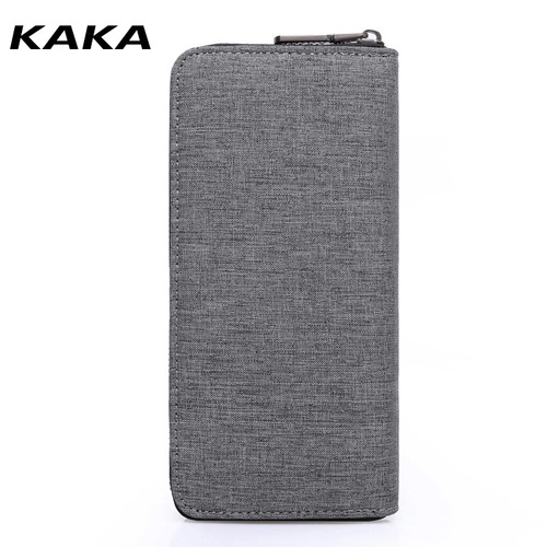 Kaka New Korean Oxford Cloth Clutch Young Men's Simple Fashion Student Wallet Men's Long Wallet