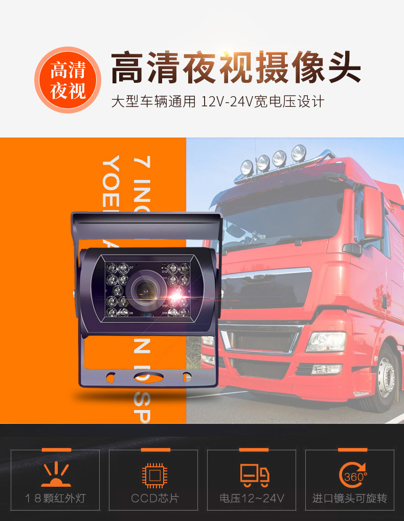 Truck driving recorder vehicle-mounted cart SD Card 4-way surveillance video recorder bus monitoring system