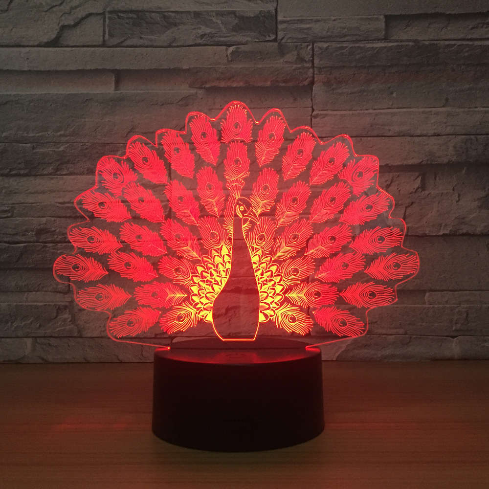 3d小夜灯 七彩触控遥控3d灯