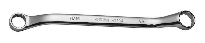 42106英制全抛光双梅花扳手,7/8"x15/16"/世达