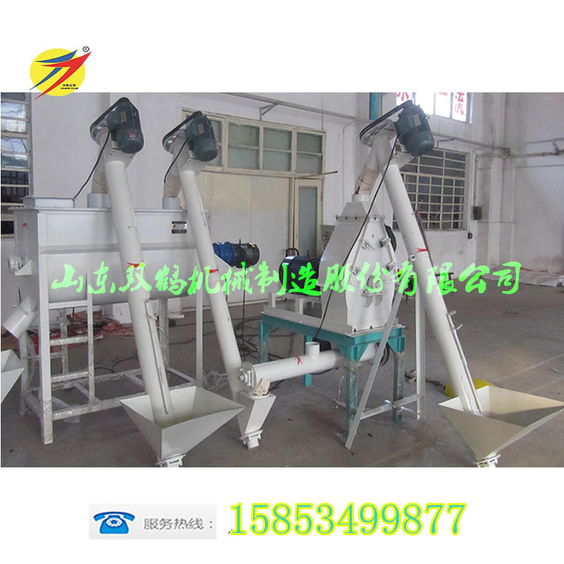 山东双鹤时产3吨的粉碎搅拌机组多少钱 3吨的鸡猪饲料粉碎搅拌机