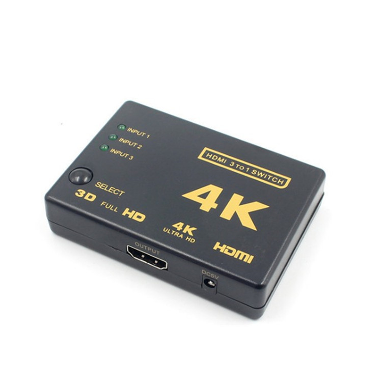 HDMI Switcher 4K * 2K tres en uno HD convertidor distribuidor 3 en 1 interruptor de control remoto