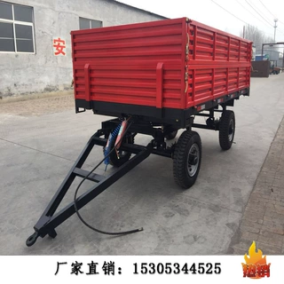 现货供应农用拖车 5吨自卸拖车 双轴三向左右后翻自卸农用拖车