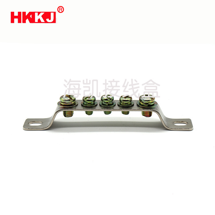 厂家纯铜零地排5孔2*15地排 配电箱柜接线铜排 五孔零地排接地排