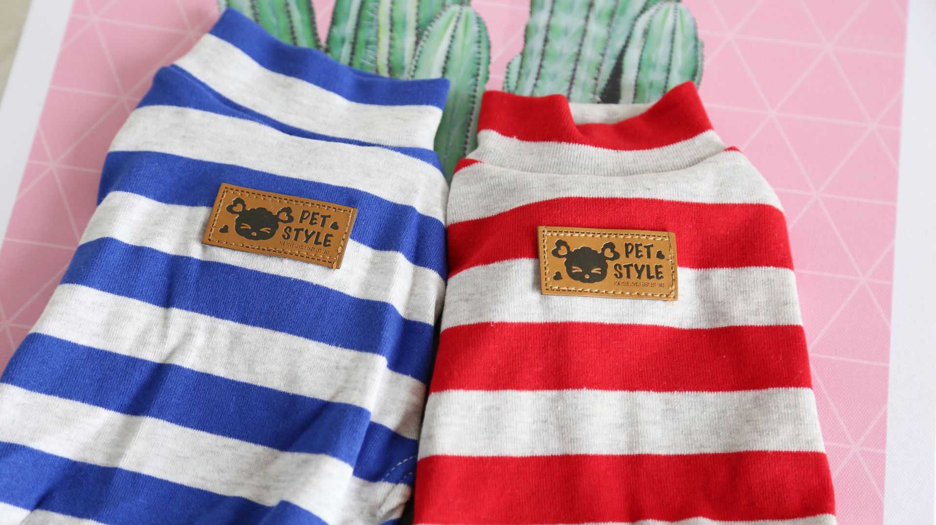 七色宽条纹打底衫