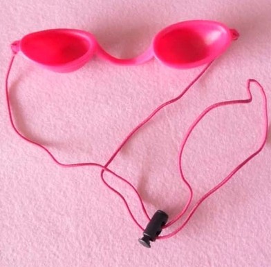 粉色平底软款IPL脱毛仪光子嫩肤OPT洗眉机光疗机遮光眼镜防护眼罩