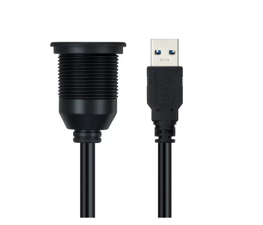 USB3.0 waterproof line car rotary ship motorcycle instrument panel data extended line 1 meter