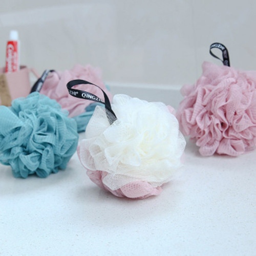 Large two-color super soft bath ball bath flower color matching anti-spreading wash and care bath brush bath brush manufacturer direct sale