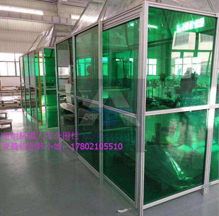 茶色亚克力防弧光板弧焊房机器人防护栏