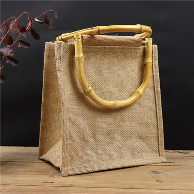 portable Burlap bag wholesale blank high-grade Cotton and hemp Cloth bag Packaging bag Gift Bags Tea bags Shopping bag