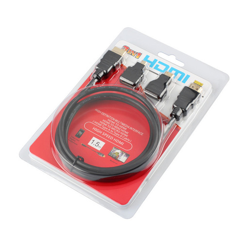 High-Definition HDMI 3-in-1 Adapter Mini Micro HDMI to HDMI Cable 3-in-1 Male to Female Manufacturer Direct Sale