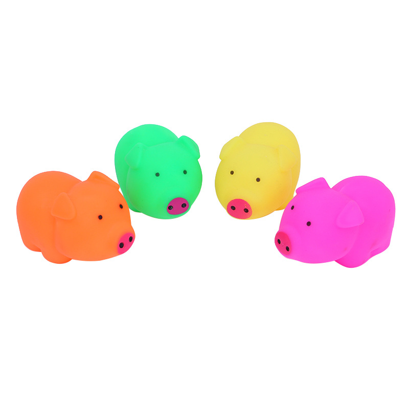 Suministros para mascotas al por mayor perro molar resistente a la mordedura de vinilo cerdo juguete de sonido perro suministros de entrenamiento juguetes para mascotas