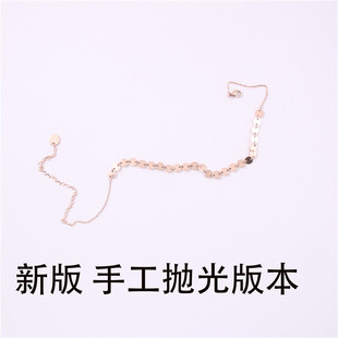 Titanium steel neck jewelry neckband necklace women's clavicle chain small disc neck chain European and American choker collar