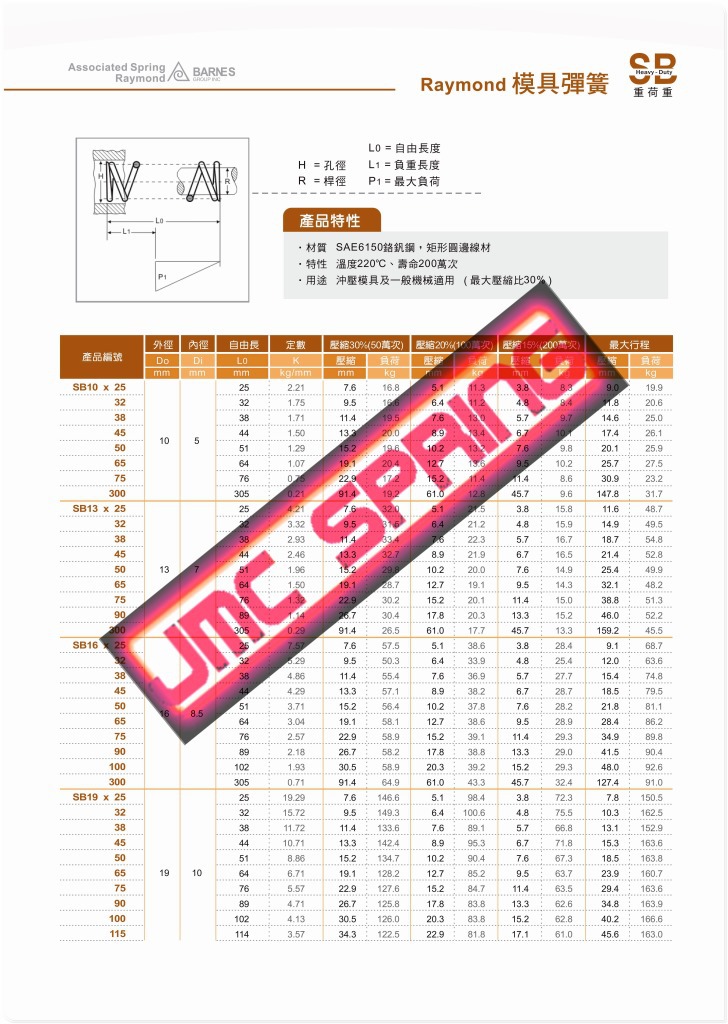 美国联合弹簧RAYMOND