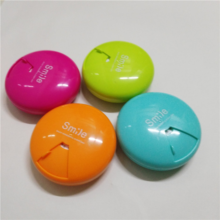 厂家直销旋转小药盒一周随身迷你药丸盒大容量分药器旅行便携药盒