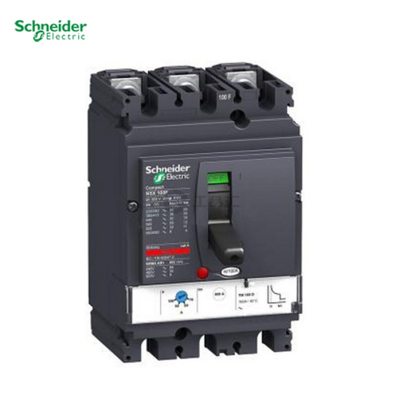 施耐德 固定式完整断路器；NSX160N TM160D 3P3D