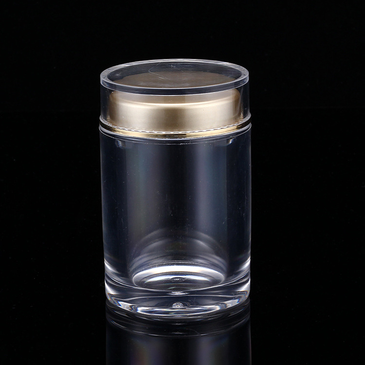 厂家批发订制 透明密封亚克力包装瓶西洋参铁皮石斛三七粉等