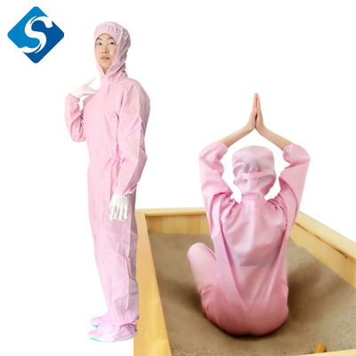沙疗床专用沙灸服沙浴服连体连帽连鞋玉疗衣服 可绣LOGO酵素浴服