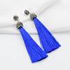 Retro fashionable long earrings, accessory, boho style, European style