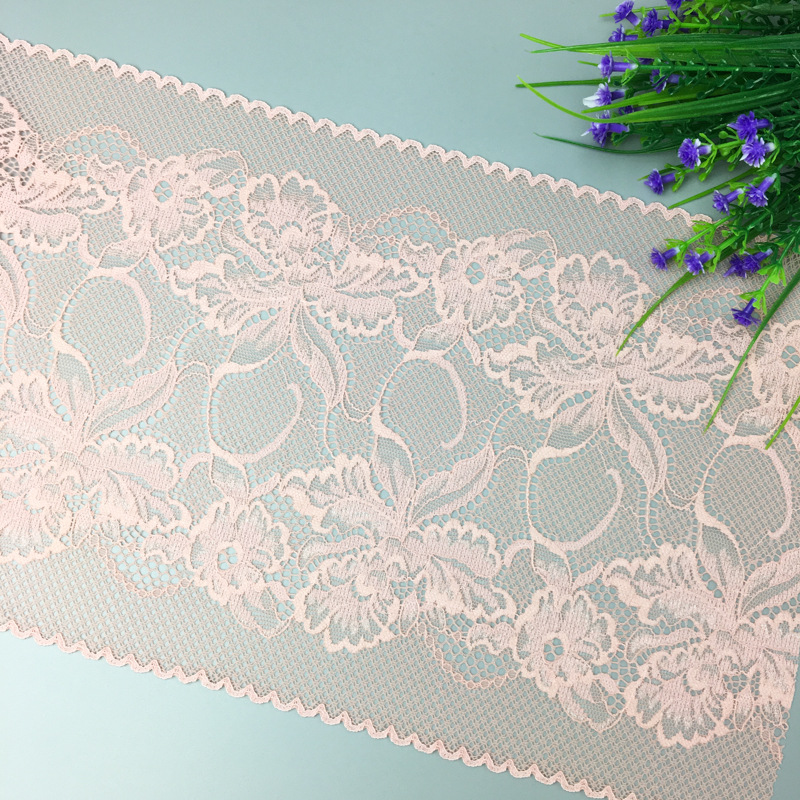 新品大花欧美风弹力内主内裤蕾丝 19.5CM双波浪边轻薄蕾丝花边