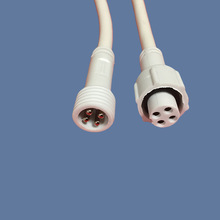 插頭線端子連接器公母對接防水插頭led插頭連接器透明水晶插頭