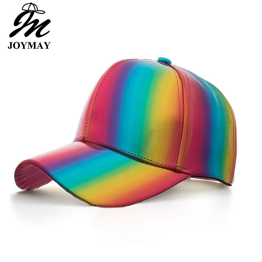 众美夏秋新品PU彩色镭射棒球帽遮阳户外太阳帽B555