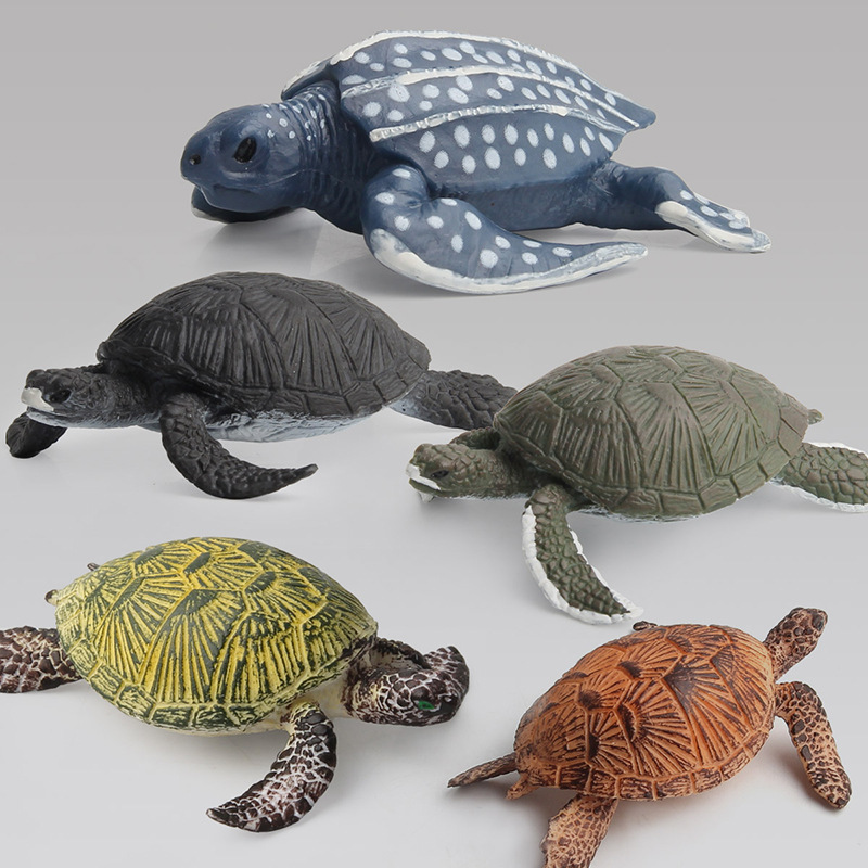Modelo animal de simulación juguete múltiple tortuga muñeca adornos de plástico modelo de juguete animal modelo de mesa de arena escena