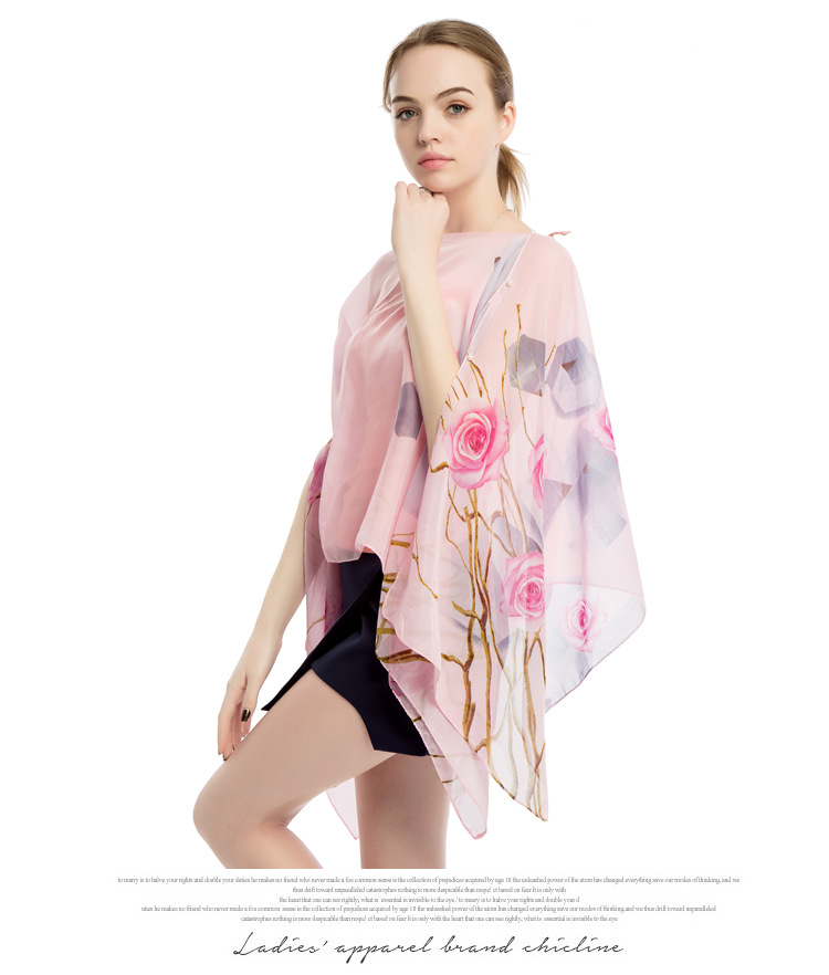 夏季女士丝巾厂家 遮阳防晒披肩批发 礼品围巾