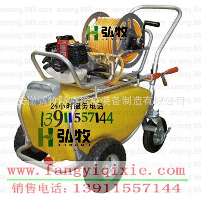 韩国汽油机手推机动喷雾器ST-2000型（100L） 推车式机动喷雾器