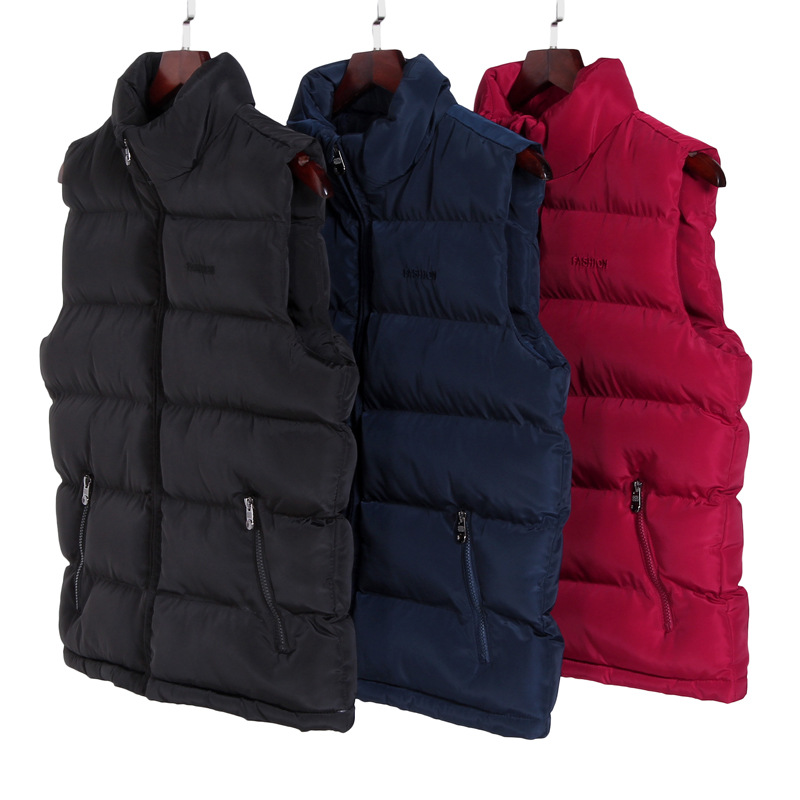 Transfronterizo chaleco de ropa de hombre de tamaño grande hombre otoño invierno cálido chaleco de algodón transfronterizo Amazon AliExpress chaqueta fabricantes de moda