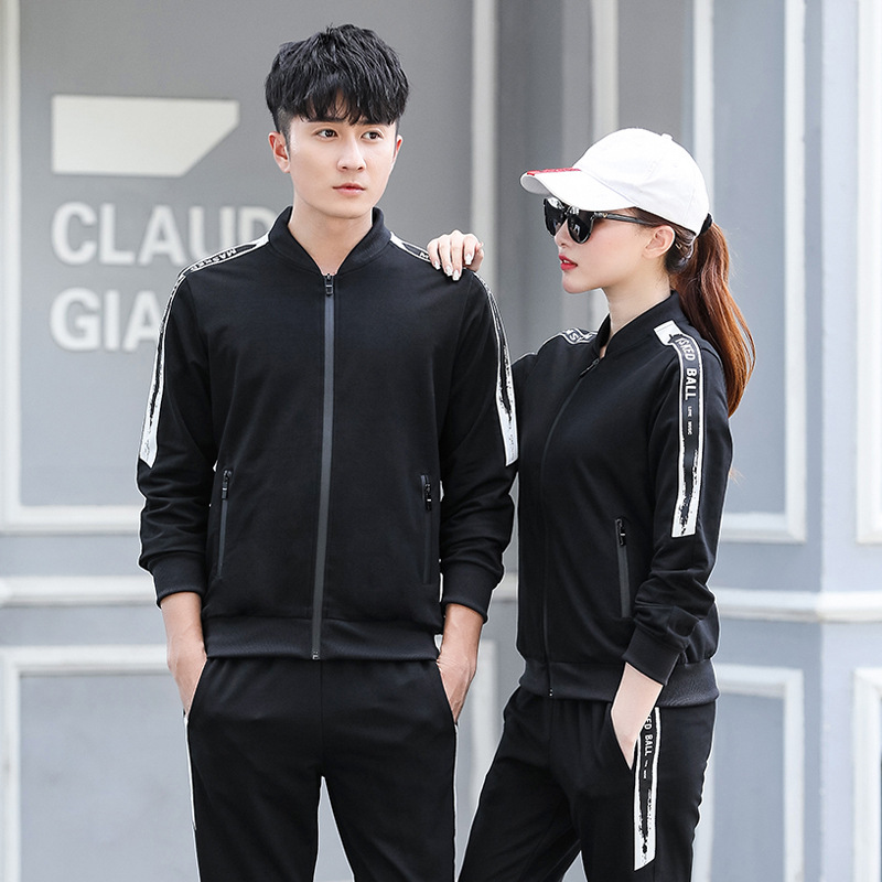 Sports suit man Spring Youth motion Female uniforms leisure time lovers Athletic Wear Large run motion men's wear
