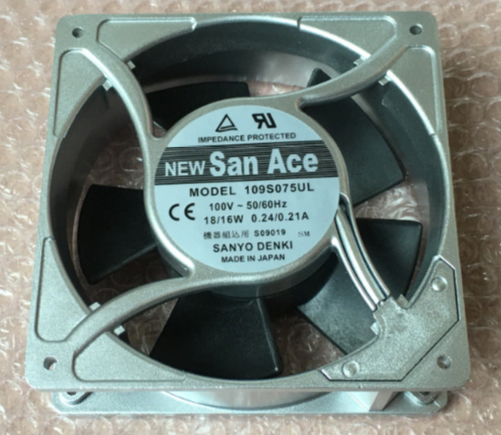 全新原日本12038 12CM 100V 115V 16W 工控散热风扇109S075UL