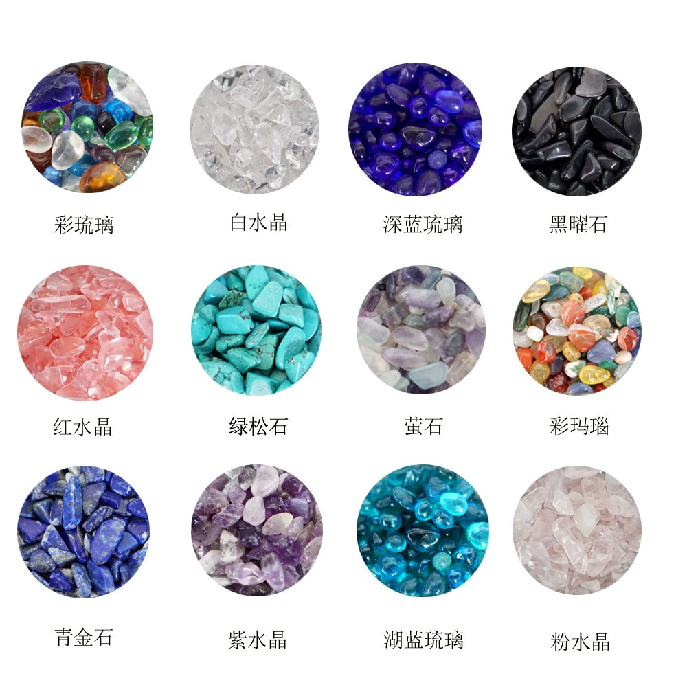 Жидкий Конопляный гравий Кристаллический гравий DIY Кристаллическое эпоксидное уплотнение морской Материал стеклянный Агат каменный наполнитель