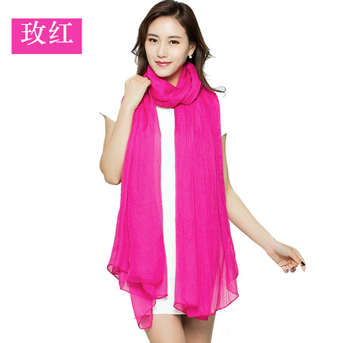 New super seaside silk scarf imitation chiffon silk scarf for women Korean version beach towel air conditioner versatile shawl Taobao dropshipping