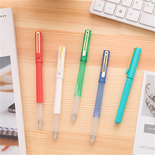 Factory direct supply Yiren new polygonal plastic pen small fresh pen student office stationery supplies