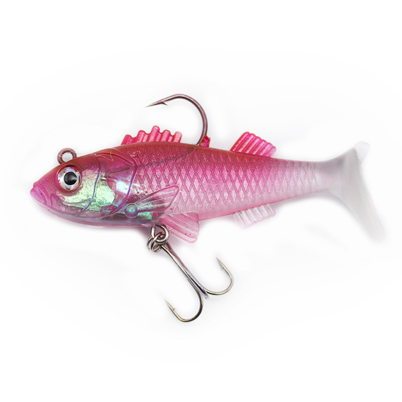 Soft Paddle Tail Fishing Lures Fresh Water Bass Swimbait Tackle Gear