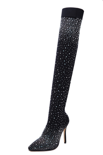 fashionable winter shiny socks