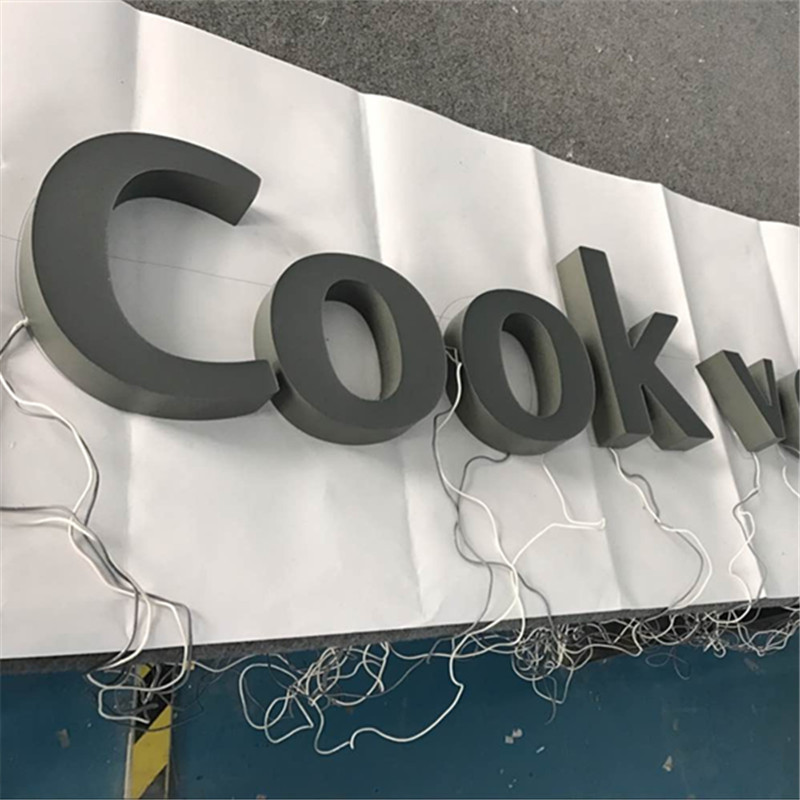 门头发光字 led门头招牌发光字 亚克力迷你字 黑白板亚克力发光字