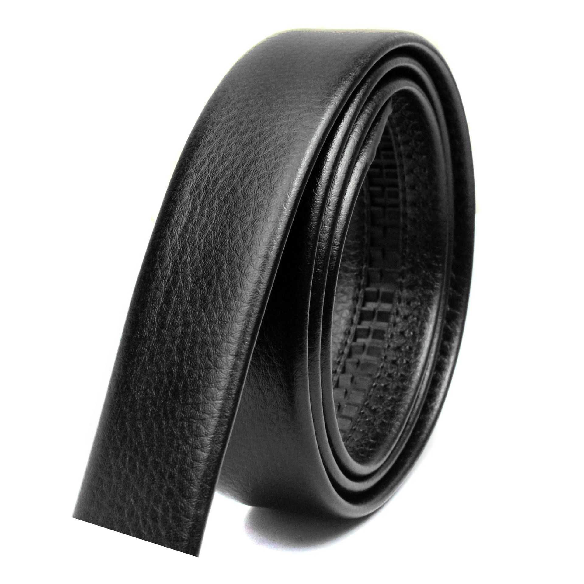 TaoBao Explosive money man One side genuine leather belt Belts Automatic deduction No head leather belt goods in stock wholesale