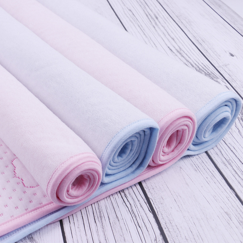 Miếng lót tã 4 lớp cho bé, cực lớn cotton dày chống trượt chống thấm nước thoáng khí có thể giặt được đồ dùng cho bé giường kinh nguyệt