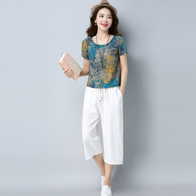 Costume femme en Coton et lin - Ref 3334207 Image 4