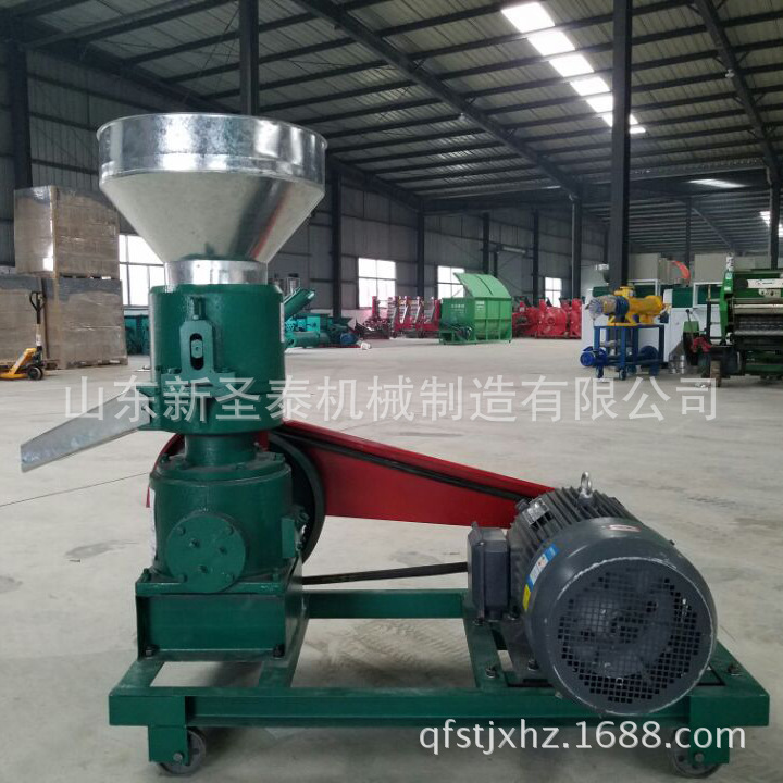 轴传动颗粒机工作视频 产量大的颗粒饲料机 平模饲料机