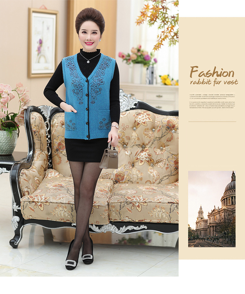 Gilet femme en Mélange de cachemire - Ref 3317963 Image 25