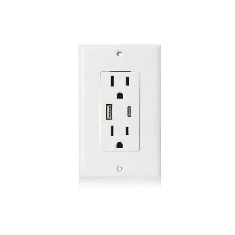 Supply of new 120 Flapper socket USB13A white American Standard socket FCC Certified wholesale OEM